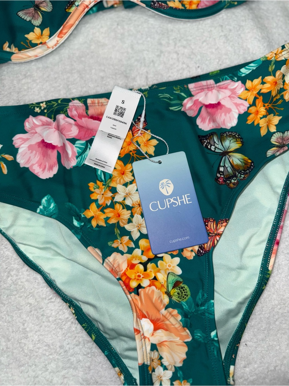 Cupshe Green Floral Underwire Bikini Set - Picture 5 of 5